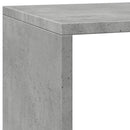 vidaXL 3 szintes betonszürke szerelt fa könyvespolc 137,5x29x103,5 cm