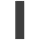 vidaXL 3 szintes fekete fa térelválasztó könyvespolc 123 x 29 x 123 cm