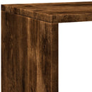 vidaXL 4 szintes füstös tölgy elválasztó könyvespolc 143,5x29x143,5 cm