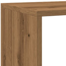 vidaXL 4 szintes kézműves fa elválasztó könyvespolc 143,5x29x143,5 cm