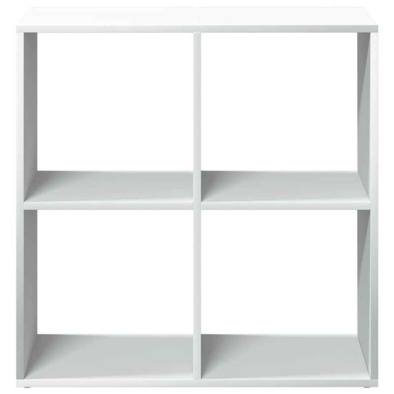 vidaXL fehér szerelt fa térelválasztó könyvespolc 69,5x29x69,5 cm