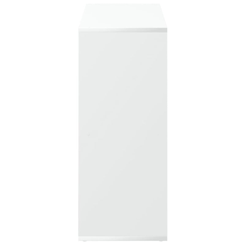 vidaXL fehér szerelt fa térelválasztó könyvespolc 69,5x29x69,5 cm