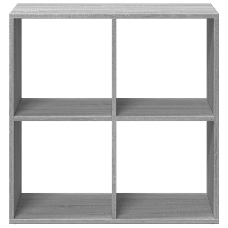 vidaXL szürke sonoma szerelt fa elválasztó könyvespolc 69,5x29x69,5 cm