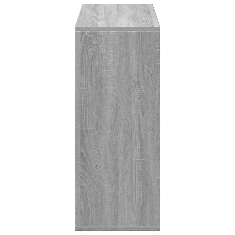 vidaXL szürke sonoma szerelt fa elválasztó könyvespolc 69,5x29x69,5 cm