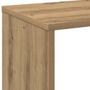vidaXL kézműves tölgy színű fa elválasztó könyvespolc 69,5x29x69,5 cm