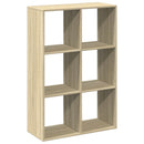 vidaXL sonoma tölgy szerelt fa elválasztó könyvespolc 69,5x29x103,5 cm
