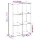 vidaXL sonoma tölgy szerelt fa elválasztó könyvespolc 69,5x29x103,5 cm