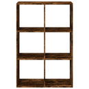 vidaXL füstös tölgy szerelt fa elválasztó könyvespolc 69,5x29x103,5 cm