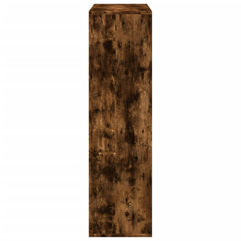 vidaXL füstös tölgy szerelt fa elválasztó könyvespolc 69,5x29x103,5 cm