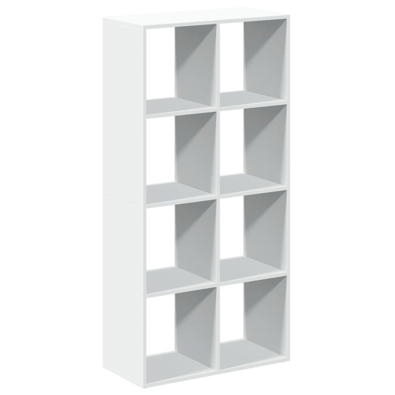 vidaXL fehér szobaparaván, könyvespolc, 69,5 x 29 x 137,5 cm, rétegelt fából