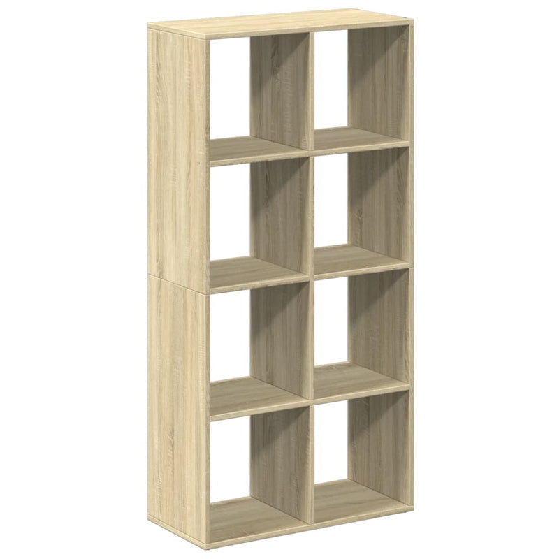 vidaXL sonoma tölgy szerelt fa elválasztó könyvespolc 69,5x29x137,5 cm