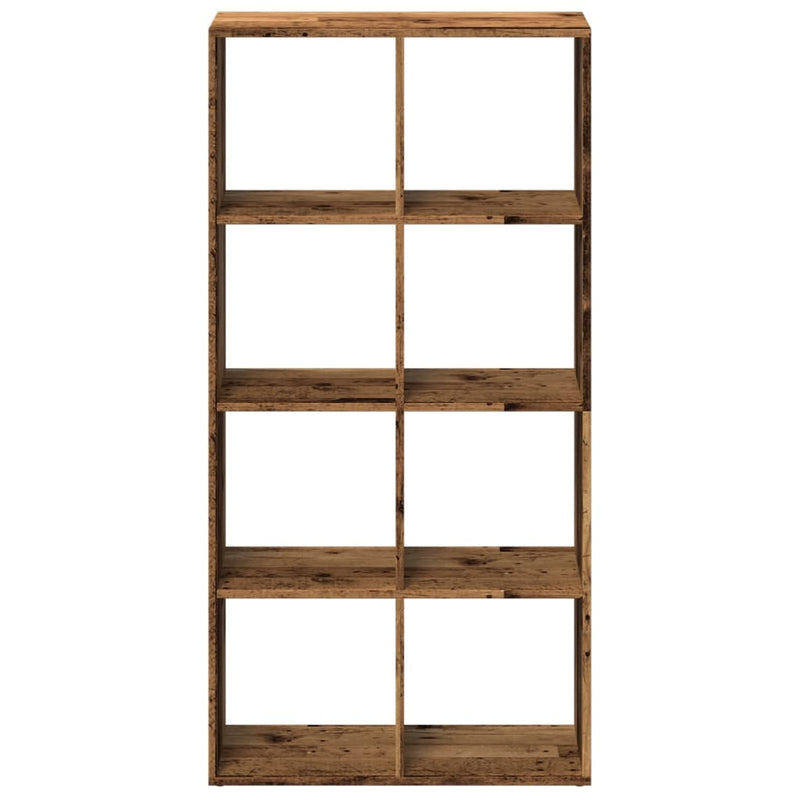 vidaXL antik fa színű fa térelválasztó könyvespolc 69,5x29x137,5 cm
