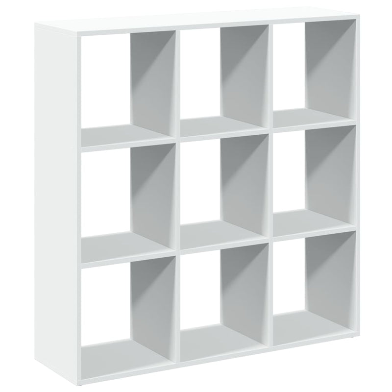 vidaXL fehér szerelt fa térelválasztó könyvespolc 102x29x103,5 cm