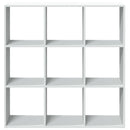 vidaXL fehér szerelt fa térelválasztó könyvespolc 102x29x103,5 cm