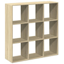 vidaXL sonoma tölgy szerelt fa elválasztó könyvespolc 102x29x103,5 cm