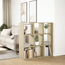 vidaXL sonoma tölgy szerelt fa elválasztó könyvespolc 102x29x103,5 cm