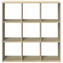 vidaXL sonoma tölgy szerelt fa elválasztó könyvespolc 102x29x103,5 cm