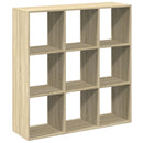 vidaXL sonoma tölgy szerelt fa elválasztó könyvespolc 102x29x103,5 cm