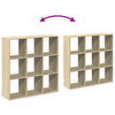 vidaXL sonoma tölgy szerelt fa elválasztó könyvespolc 102x29x103,5 cm