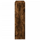 vidaXL füstös tölgy szerelt fa elválasztó könyvespolc 102x29x103,5 cm