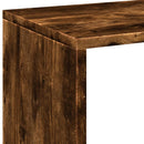 vidaXL füstös tölgy szerelt fa elválasztó könyvespolc 102x29x103,5 cm