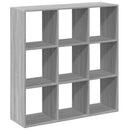vidaXL szürke sonoma szerelt fa elválasztó könyvespolc 102x29x103,5cm