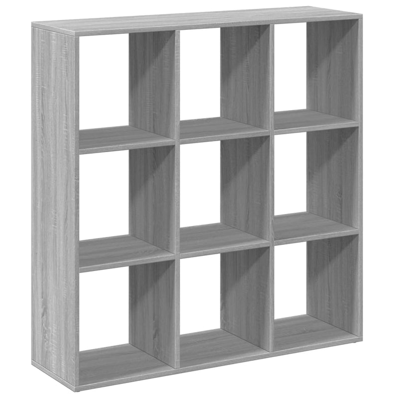 vidaXL szürke sonoma szerelt fa elválasztó könyvespolc 102x29x103,5cm