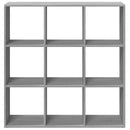 vidaXL szürke sonoma szerelt fa elválasztó könyvespolc 102x29x103,5cm
