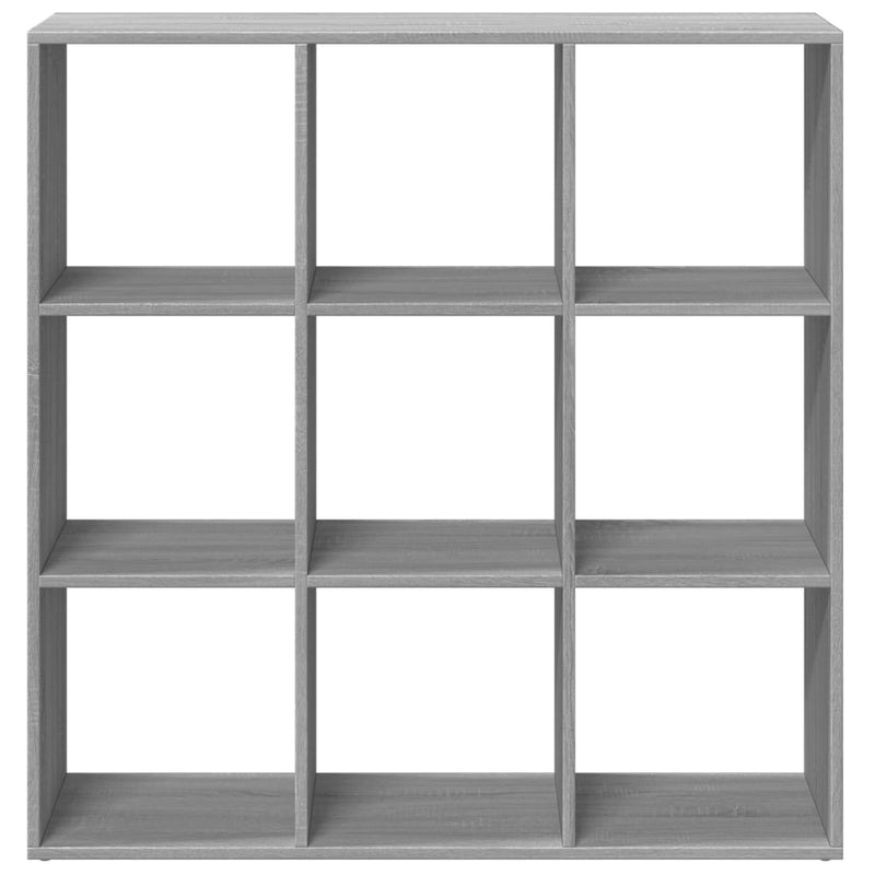 vidaXL szürke sonoma szerelt fa elválasztó könyvespolc 102x29x103,5cm