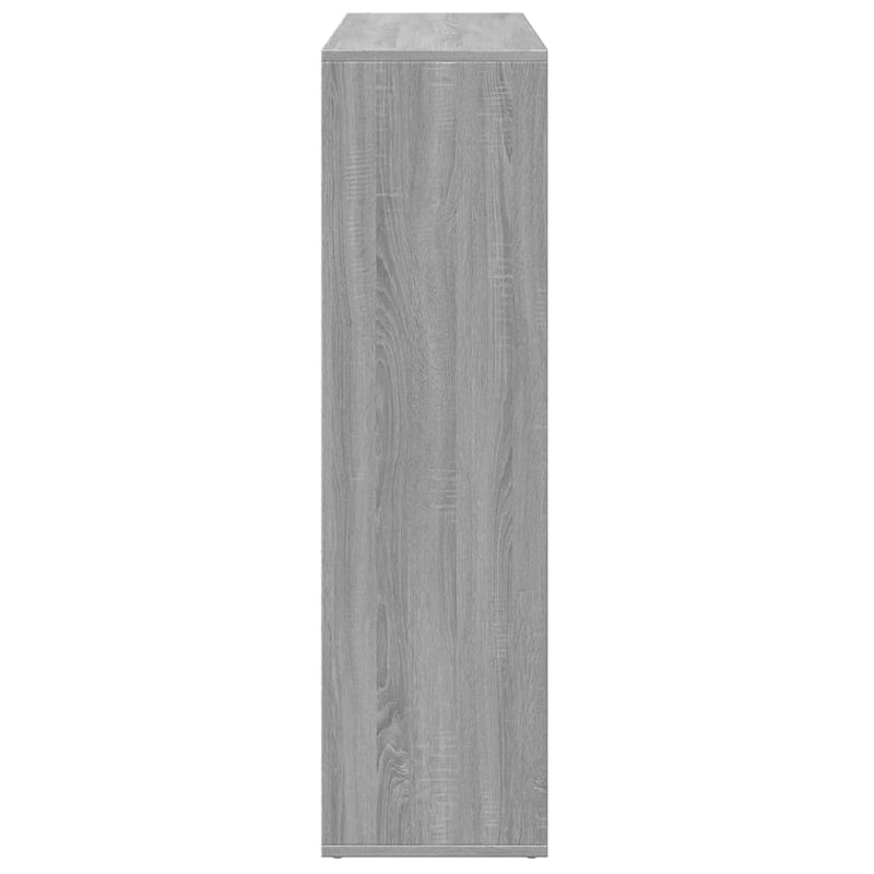 vidaXL szürke sonoma szerelt fa elválasztó könyvespolc 102x29x103,5cm