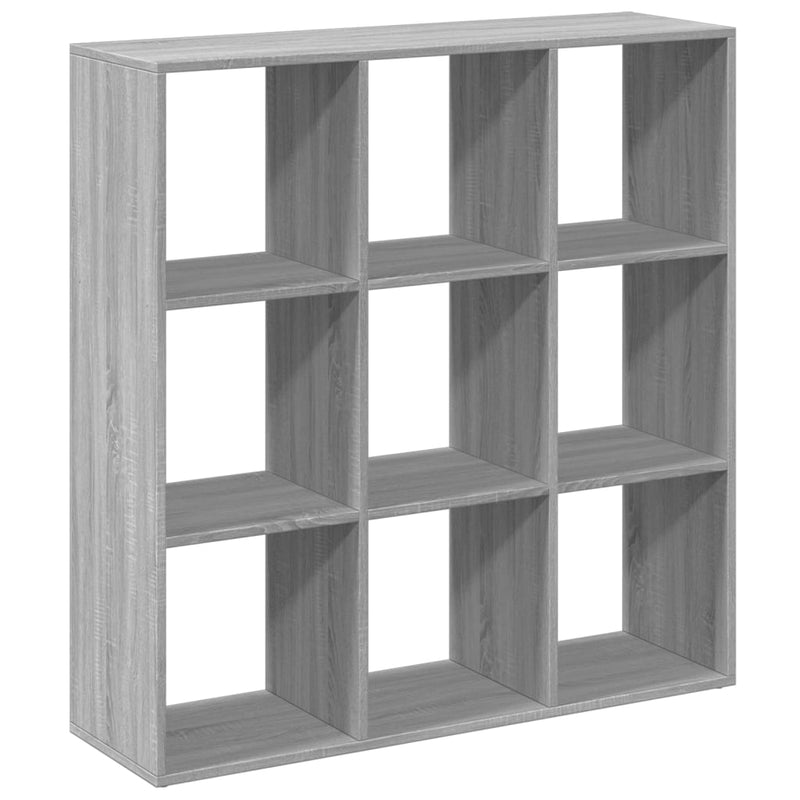 vidaXL szürke sonoma szerelt fa elválasztó könyvespolc 102x29x103,5cm