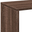 vidaXL barna tölgy szerelt fa elválasztó könyvespolc 102x29x103,5 cm