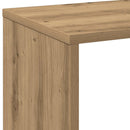 vidaXL kézműves tölgy színű fa elválasztó könyvespolc 102x29x103,5 cm