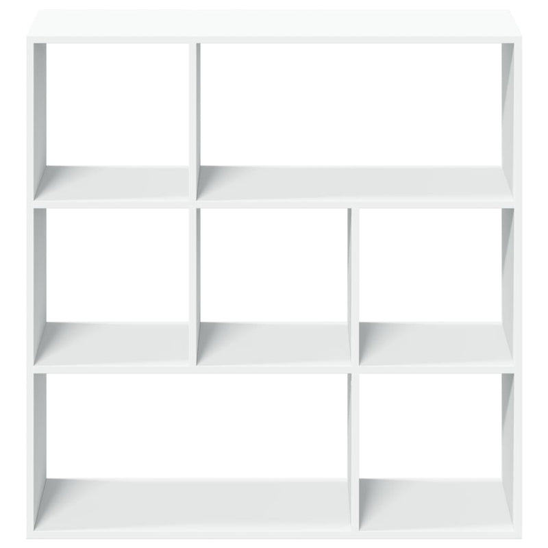 vidaXL fehér szerelt fa térelválasztó könyvespolc 102x29x103,5 cm