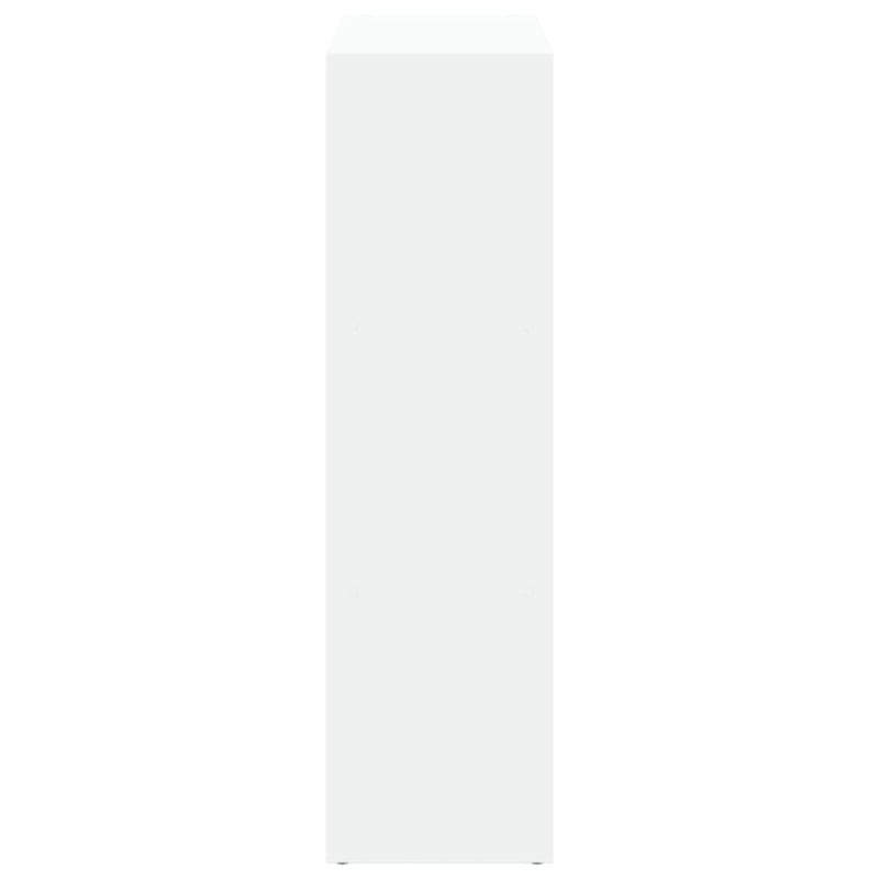 vidaXL fehér szerelt fa térelválasztó könyvespolc 102x29x103,5 cm