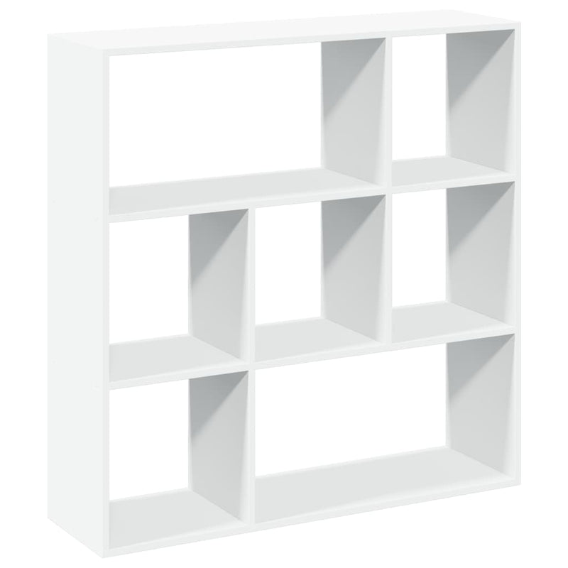 vidaXL fehér szerelt fa térelválasztó könyvespolc 102x29x103,5 cm