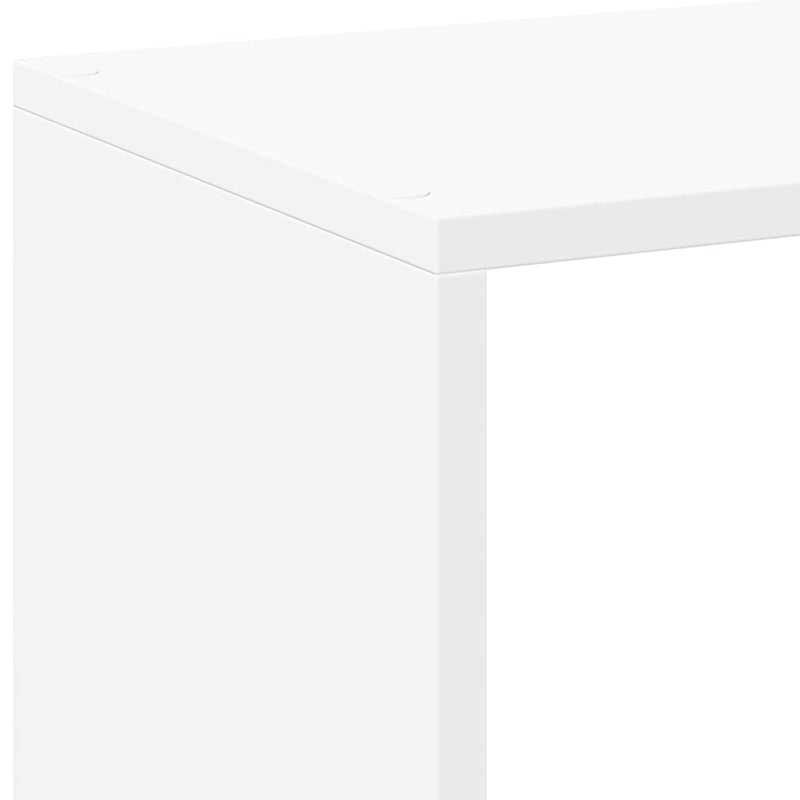 vidaXL fehér szerelt fa térelválasztó könyvespolc 102x29x103,5 cm