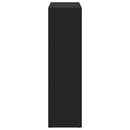 vidaXL fekete szerelt fa térelválasztó könyvespolc 102x29x103,5 cm