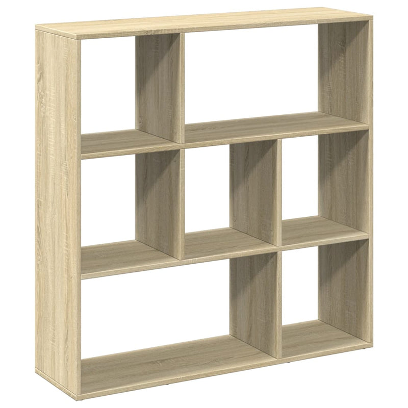 vidaXL sonoma tölgy szerelt fa elválasztó könyvespolc 102x29x103,5 cm