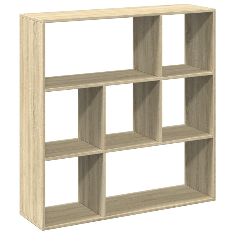 vidaXL sonoma tölgy szerelt fa elválasztó könyvespolc 102x29x103,5 cm