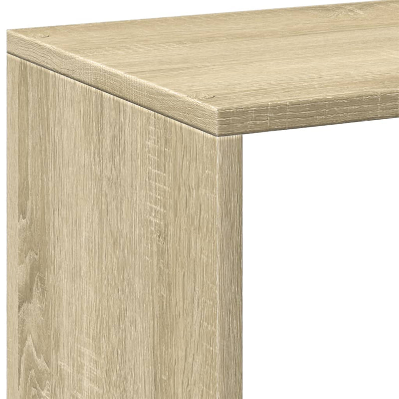 vidaXL sonoma tölgy szerelt fa elválasztó könyvespolc 102x29x103,5 cm