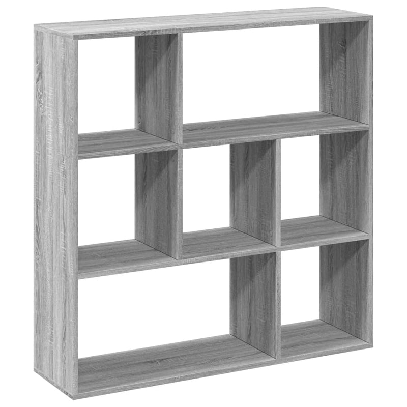 vidaXL szürke sonoma szerelt fa elválasztó könyvespolc 102x29x103,5cm