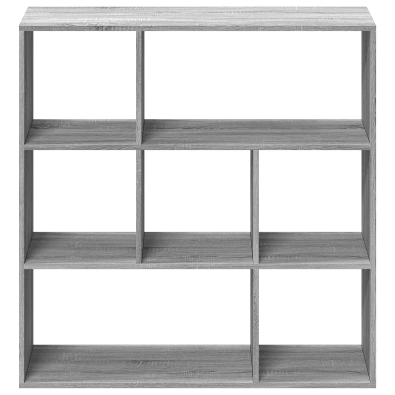 vidaXL szürke sonoma szerelt fa elválasztó könyvespolc 102x29x103,5cm