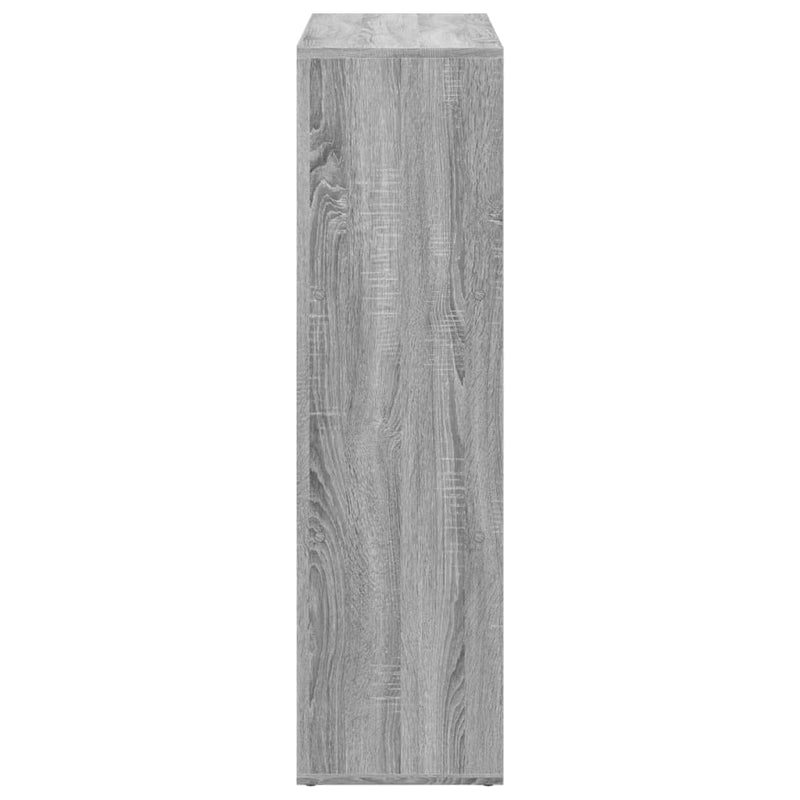 vidaXL szürke sonoma szerelt fa elválasztó könyvespolc 102x29x103,5cm