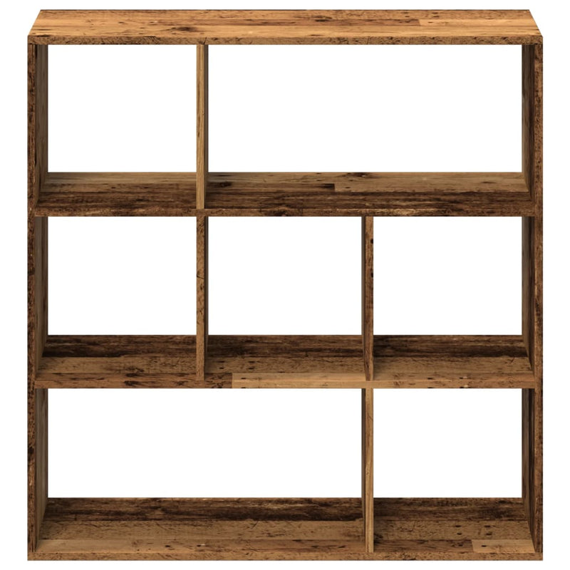 vidaXL antik fa színű fa térelválasztó könyvespolc 102x29x103,5 cm