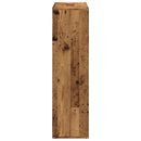vidaXL antik fa színű fa térelválasztó könyvespolc 102x29x103,5 cm
