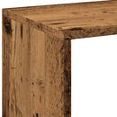 vidaXL antik fa színű fa térelválasztó könyvespolc 102x29x103,5 cm
