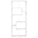 vidaXL fehér szerelt fa térelválasztó könyvespolc 67 x 25 x 161,5 cm