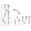 vidaXL fehér szerelt fa térelválasztó könyvespolc 67 x 25 x 161,5 cm