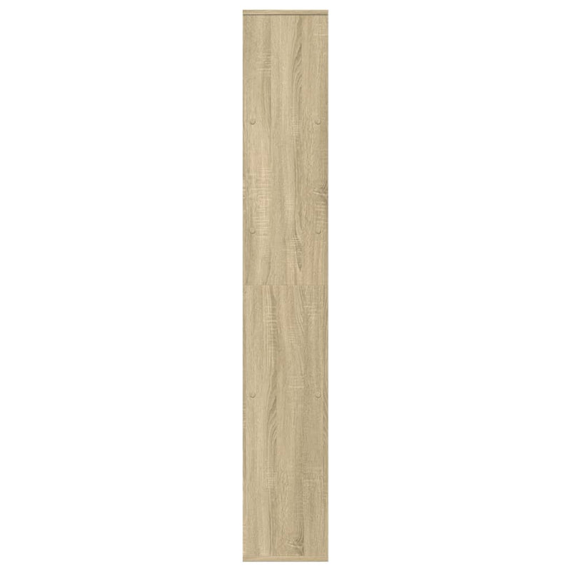 vidaXL sonoma tölgy szerelt fa elválasztó könyvespolc 67x25x161,5 cm